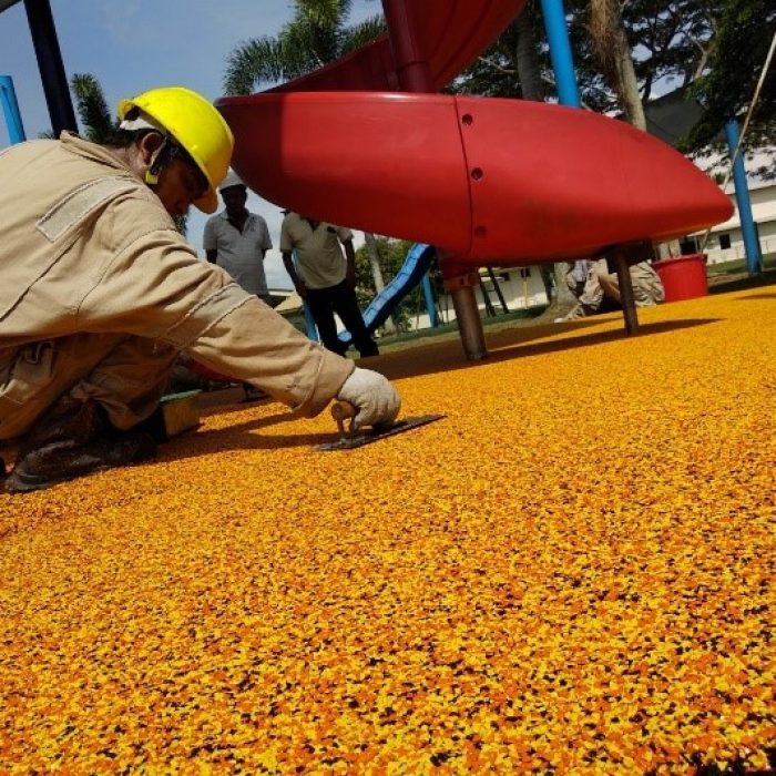 Outdoor playground flooring safety in Brunei Darussalam